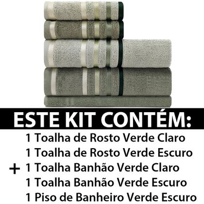 Imagem de Jogo de toalhas Banhão Gigante Karsten Lumina 5 Peças - Fio Penteado - Emcompre