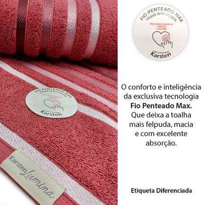 Imagem de Jogo de toalhas Banhão Gigante Karsten Lumina 5 Peças - Fio Penteado - Emcompre