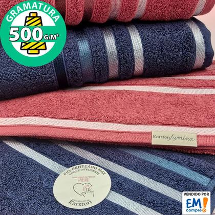 Imagem de Jogo de toalhas Banhão Gigante Karsten Lumina 5 Peças - Fio Penteado - Emcompre