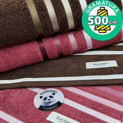 Imagem de Jogo de toalhas Banhão Gigante Karsten Lumina 5 Peças - Fio Penteado - Emcompre