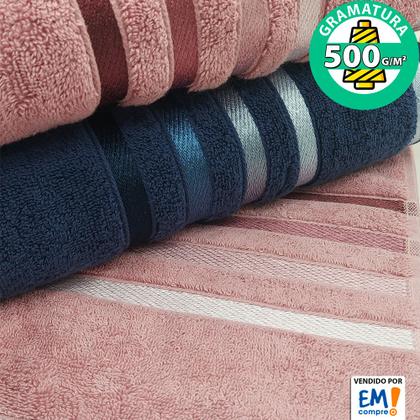 Imagem de Jogo de toalhas Banhão Gigante Karsten Lumina 5 Peças - Fio Penteado - Emcompre