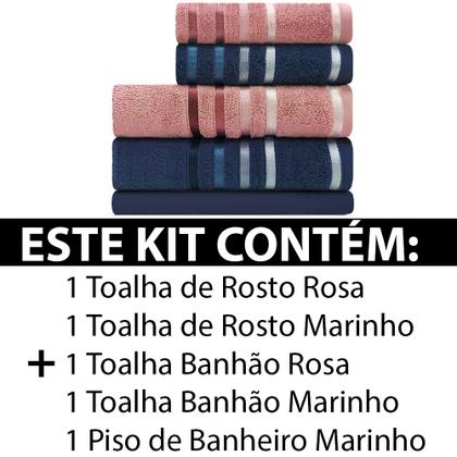 Imagem de Jogo de toalhas Banhão Gigante Karsten Lumina 5 Peças - Fio Penteado - Emcompre