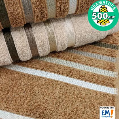 Imagem de Jogo de toalhas Banhão Gigante Karsten Lumina 5 Peças - Fio Penteado - Emcompre