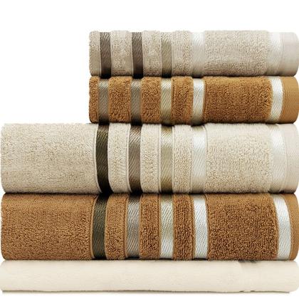 Imagem de Jogo de toalhas Banhão Gigante Karsten Lumina 5 Peças - Fio Penteado - Emcompre