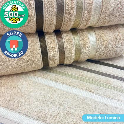 Imagem de Jogo de toalhas Banhão Gigante Karsten Lumina 5 Peças - Fio Penteado - Emcompre