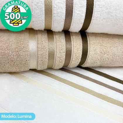 Imagem de Jogo de toalhas Banhão Gigante Karsten Lumina 5 Peças - Fio Penteado - Emcompre