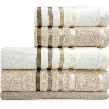 Imagem de Jogo de toalhas Banhão Gigante Karsten Lumina 5 Peças - Fio Penteado - Emcompre