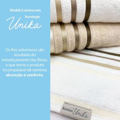 Imagem de Jogo de toalhas Banhão Gigante Karsten Lumina 5 Peças - Fio Penteado - Emcompre