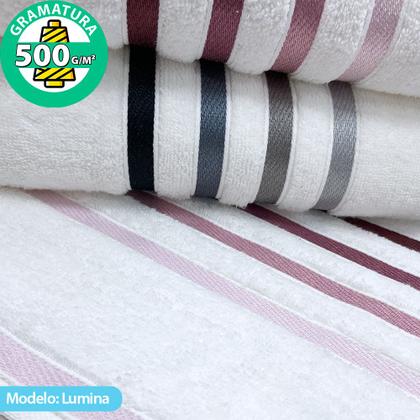 Imagem de Jogo de toalhas Banhão Gigante Karsten Lumina 5 Peças - Fio Penteado - Emcompre