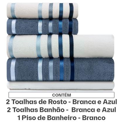 Imagem de Jogo de toalhas Banhão Gigante Karsten Lumina 5 Peças - Fio Penteado - Emcompre
