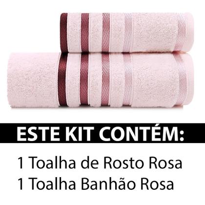 Imagem de Jogo de toalhas Banhão Gigante + Rosto Karsten Lumina 2 Peças Fio Penteado - Emcompre