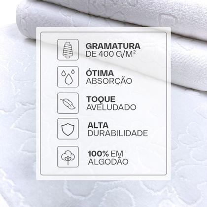 Imagem de Jogo de Toalhas Banho e Rosto Döhler 100% Algodão Aveludada Romance