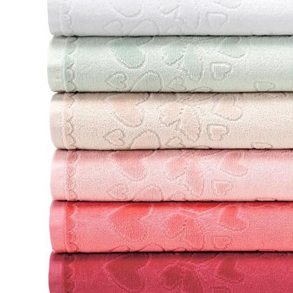 Imagem de Jogo de Toalhas Banho e Rosto Döhler 100% Algodão Aveludada Romance