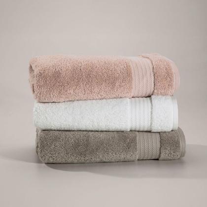 Imagem de Jogo de Toalhas de Banho Gigante com 04 Peças Magna Branco - Karsten