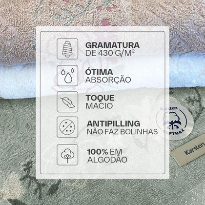 Imagem de Jogo de Toalhas de Banho Karsten 100% Algodão 3 Peças Yuna