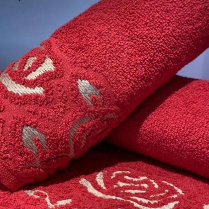 Imagem de Jogo De Toalhas Luxo Guadalupe 2 Peças Gigante 500g/m²