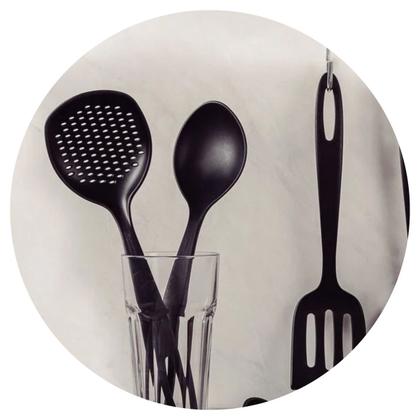 Imagem de Jogo De Utensilios 5 Pcs Ability Nylon Preto