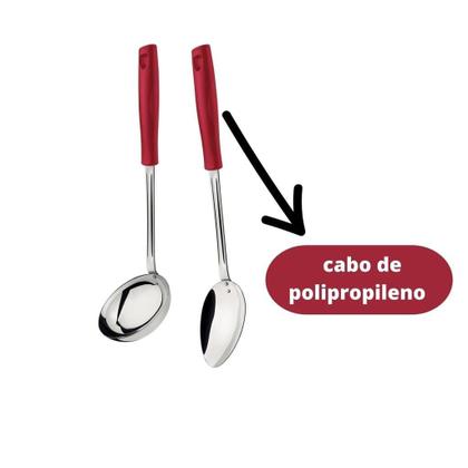 Imagem de Jogo de Utensílios Aço Inox 5 Peças: Descascador, Concha, Espumadeira, Colher para Servir, Ralador Easy Útil Bazar