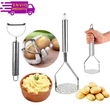 Imagem de Jogo de Utensílios de Cozinha Completo 100% Inox Faqueiro Talheres para Servir