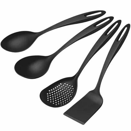 Imagem de Jogo de Utensílios Tramontina Ability 4 Peças Nylon Preto