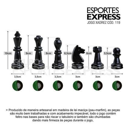 Imagem de Jogo de Xadrez Completo - Tabuleiro com Gavetas - Cód. 104