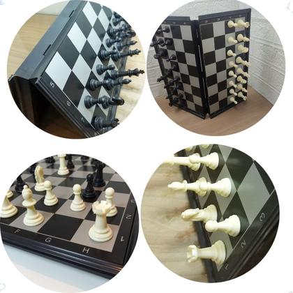 Imagem de Jogo De Xadrez Dobrável Magnético Luxo Portátil Grande