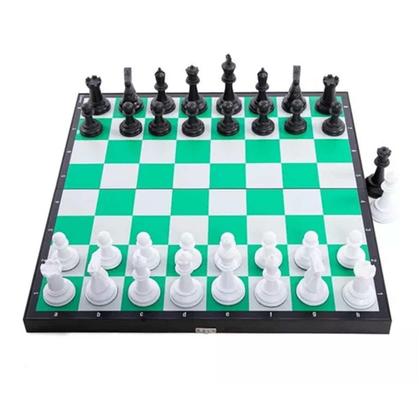Imagem de Jogo de Xadrez Oficial Tabuleiro Dobrável - Jaehrig - J018