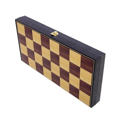 Imagem de Jogo de Xadrez Profissional Tabuleiro com Estojo Dobrável e Peças Oficiais