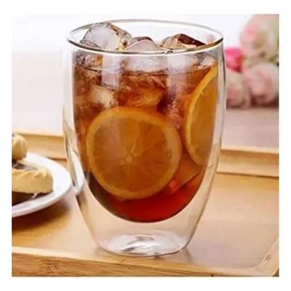 Imagem de Jogo De Xícara Café Chá Vidro Copo Parede Dupla 100ml