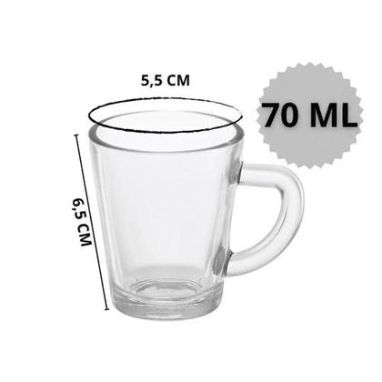 Imagem de Jogo De Xícaras Café De Vidro 70ml Morocco 10 Peças