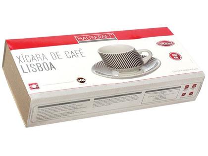 Imagem de Jogo de Xícaras de Café 90ml Hauskraft Lisboa 6 Peças