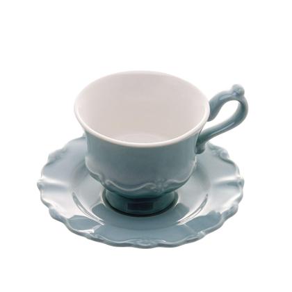 Imagem de Jogo de Xicaras de CAFE PORCELANA 6 pçs PIRES MENTA 90ml - Wolff