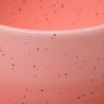 Imagem de Jogo de Xícaras de Chá com Pires Mimo Style 4pçs Cerâmica Marmorizado Rosa 210ml