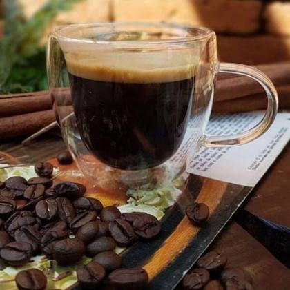 Imagem de Jogo de Xicaras Para Café Parede Dupla em vidro 2 peças - Mimo Style