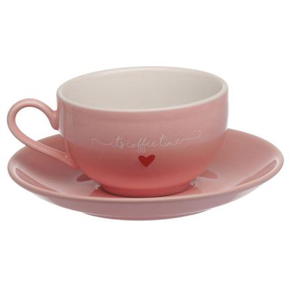 Imagem de Jogo de Xícaras Porcelana Café 6 Xícaras e 6 Pires 90ml Lamour - Hauskraft