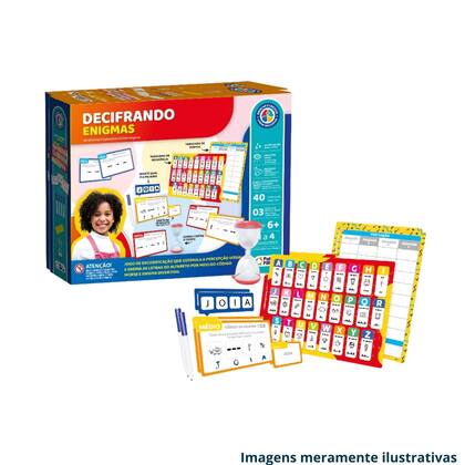 Imagem de Jogo Decifrando Enigmas Pais e Filhos  Mistério, Raciocínio e Diversão 6 Anos