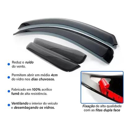 Imagem de Jogo Defletor Calha Chuva Cobalt 1.4 1.8 2017 A 2020