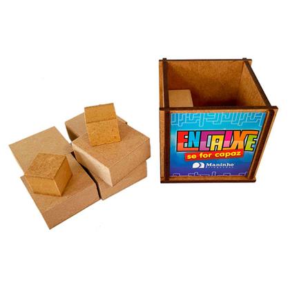 Imagem de Jogo Desafio Encaixe se For Capaz Brinquedo Educativo em MDF