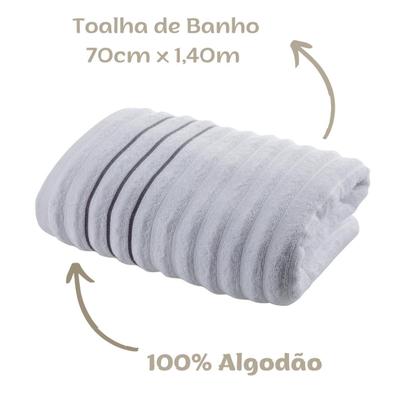 Imagem de Jogo deToalhas de Banho 4 peças Leve Macia Ondulada Jacquard Wave Corttex