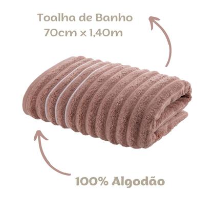Imagem de Jogo deToalhas de Banho 4 peças Leve Macia Ondulada Jacquard Wave Corttex