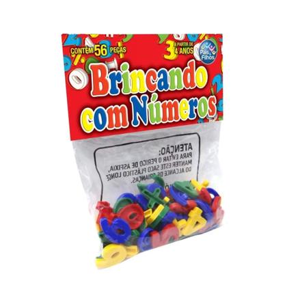 Imagem de Jogo Didático Brincando com Números 56 Peças Pais e Filhos - 4743-1