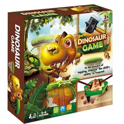 Imagem de Jogo Dinosaur Game Braskit Quebra Pedra Dinossauros De 2 a 4 Jogadores +5 Anos