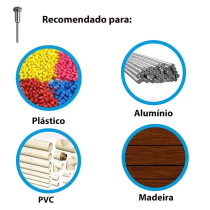 Imagem de Jogo Disco Serra e Pontas Montadas Acessorios Micro Retifica