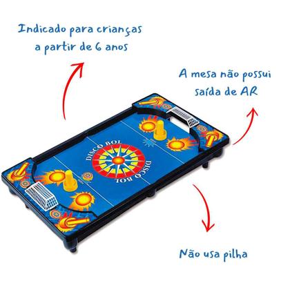 Jogo Discobol Braskit - Futebol De Mesa Com Disco Crianças +6 Anos