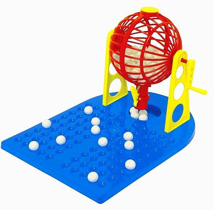 Imagem de Jogo Do Bingo Com Globo Giratorio Com Dispenser + 48 Cartelas