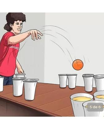 Imagem de Jogo do Copo c/ Bolinhas de Ping Pong 12 Copos e 12 Bolinhas