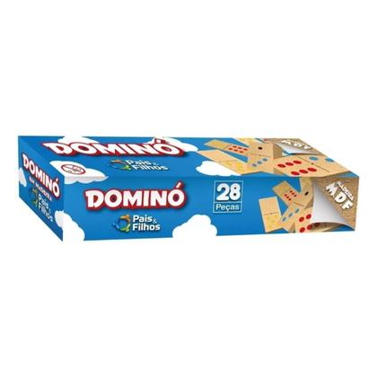 Imagem de Jogo dominó de madeira - pais e filhos 107721