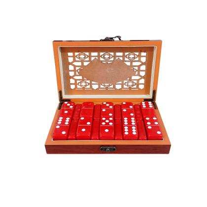 Imagem de Jogo Dominó Jumbo Vermelho com Estojo Luxo  - Euclides Jordão