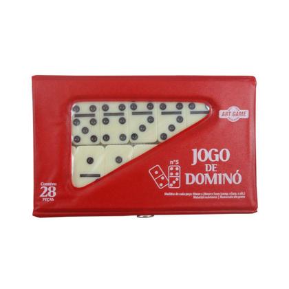 Imagem de Jogo Dominó Osso Pequeno 40x20x5 Mm Com Estojo - GS