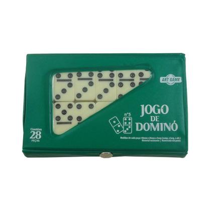 Imagem de Jogo Dominó Osso Pequeno 40x20x5 Mm Com Estojo - GS